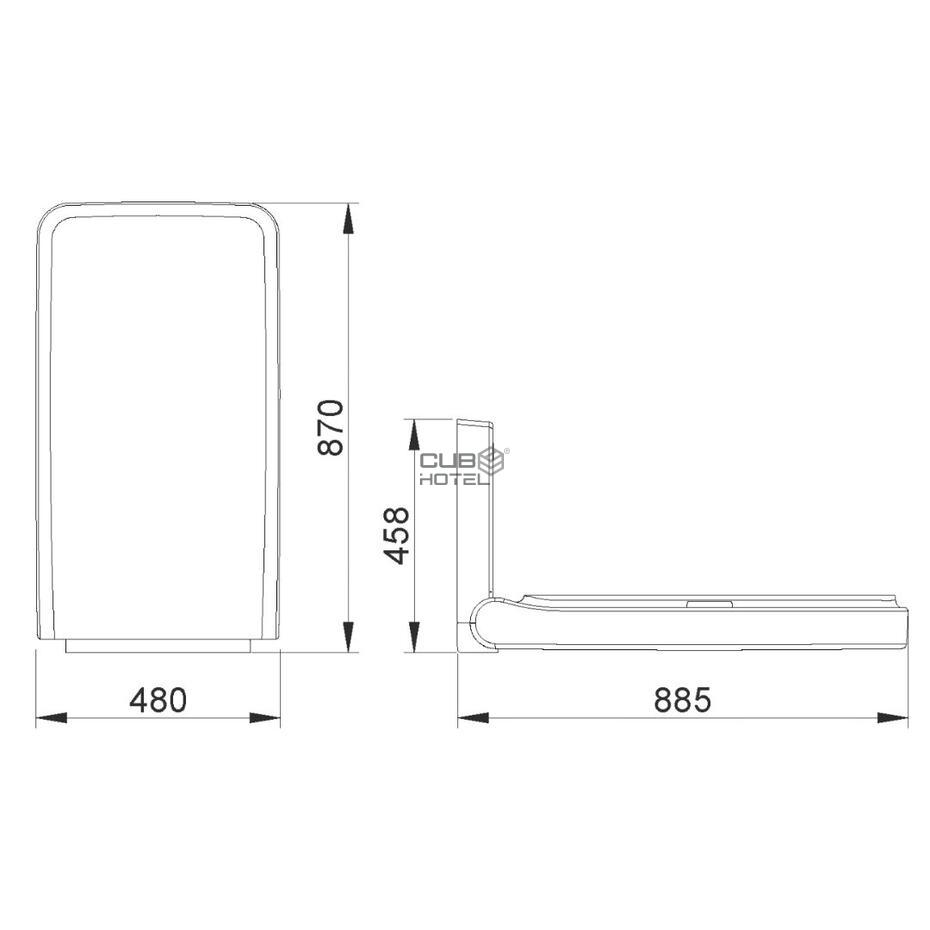 Fraldário Parede Vertical NOFER